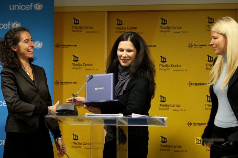 Svečana dodela nagrada UNICEF-a za novinare za 2011. godinu