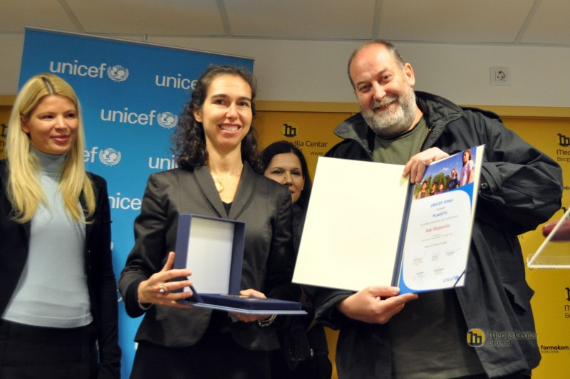 Svečana dodela nagrada UNICEF-a za novinare za 2011. godinu